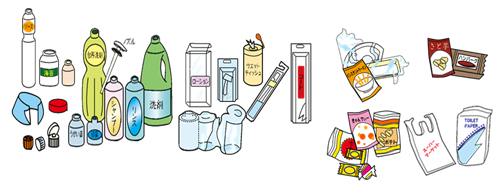 イラスト：プラスチック製容器包装02