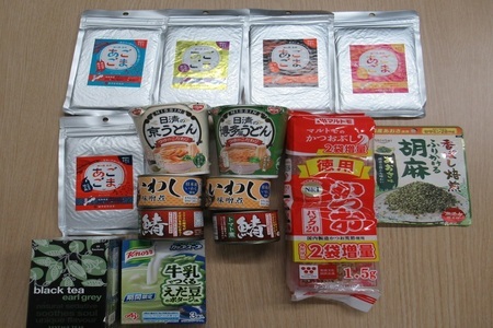 消費生活フェアで受け付けたフードドライブ