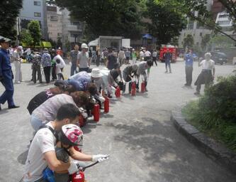 写真：防災訓練