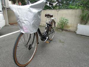 写真：自転車前かご用ひったくり防止カバー2