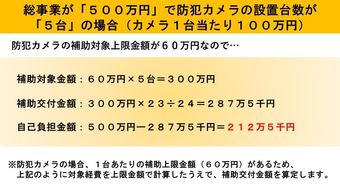 地域見守り補助金 上限金額 計算方法