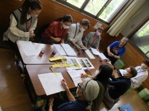 写真：会議（話し合い）の様子