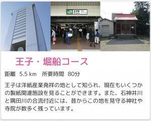 画面：王子・堀船コース