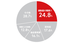 グラフ：要支援・要介護になった原因