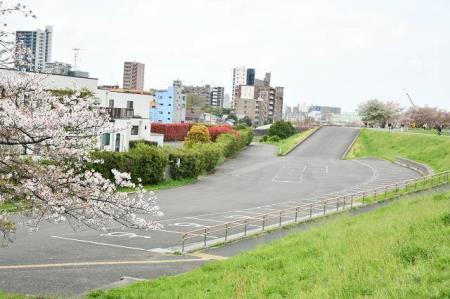 写真：荒川岩淵関緑地駐車場