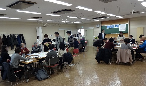 写真:まちづくりワークショップの様子