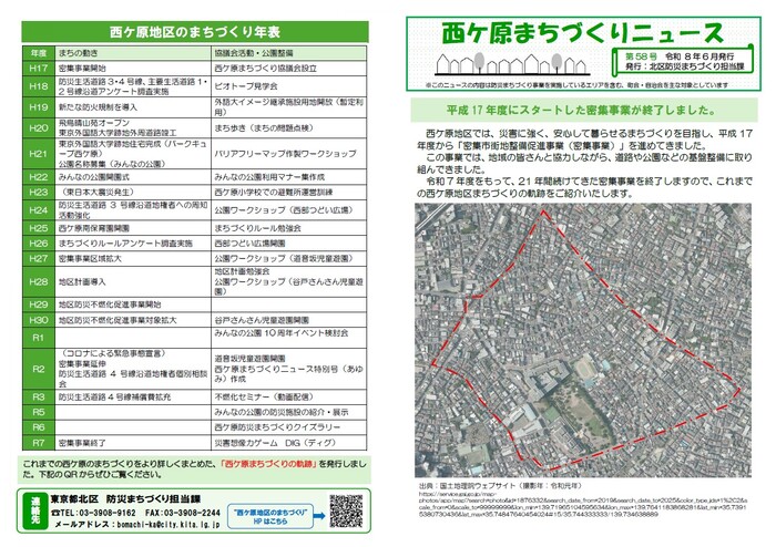 写真：まちづくりニュース第58号　表紙