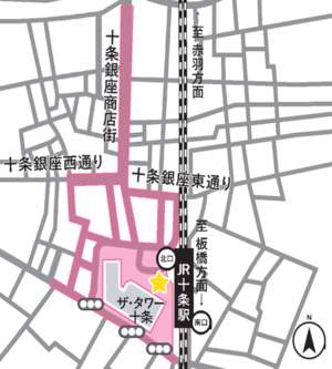 地図：JR十条駅周辺MAP