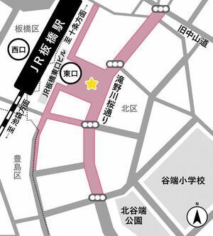地図:JR板橋駅東口周辺MAP