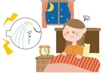 イラスト：時間帯に注意しましょう