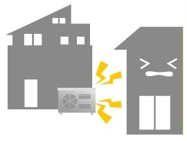 イラスト：機器の設置場所には気を付けよう