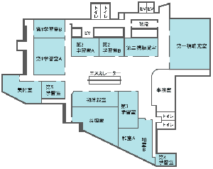 地図：館内