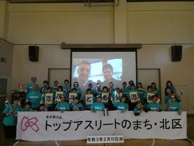 写真：フェンシング交流会