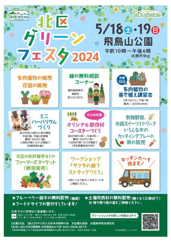写真:北区グリーンフェスタ2024 ポスター表面