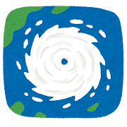 イラスト：台風のめ