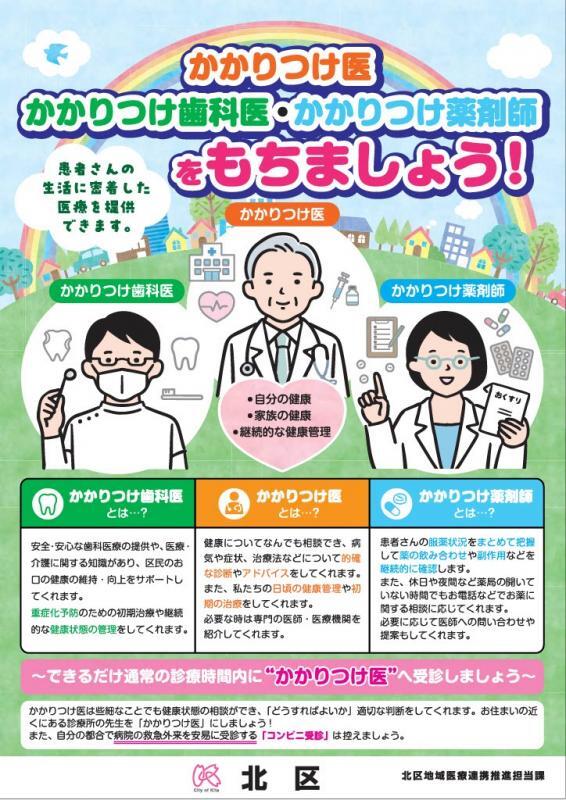 写真：かかりつけ医チラシ