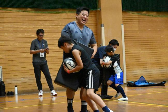 ラグビー教室の様子