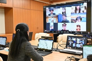 オンライントークの様子 画像