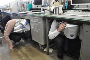 写真：平成26年シェイクアウト訓練の様子