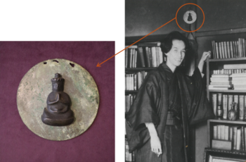 「芥川龍之介と掛仏（大正13年、田端の書斎にて）」 初公開資料（1）「掛仏」の画像