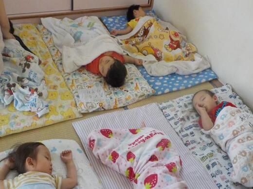 お昼寝している写真