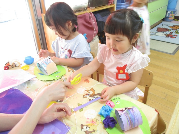 3歳児制作の様子