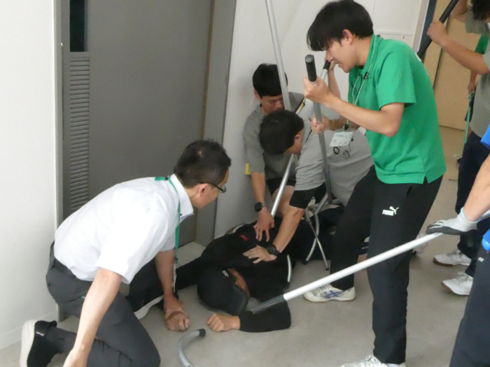 不審者対応訓練の写真