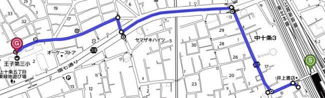 地図:学校へのアクセス1