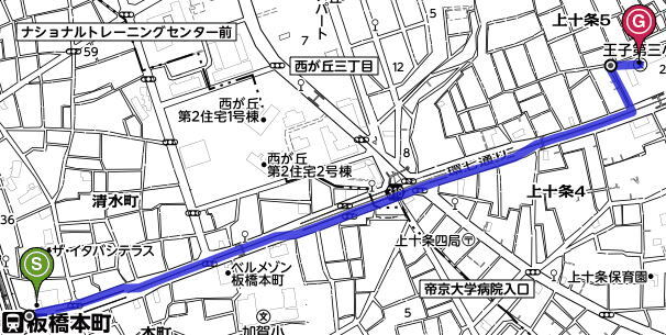 地図:学校へのアクセス2
