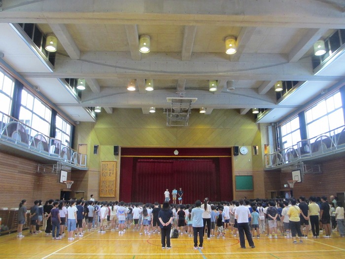 9月最初の全校朝会
