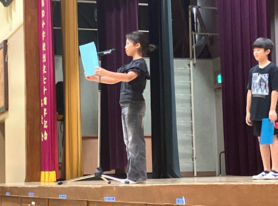 3年生代表児童 発表の様子3