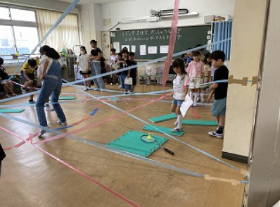 レーザーゲームの様子