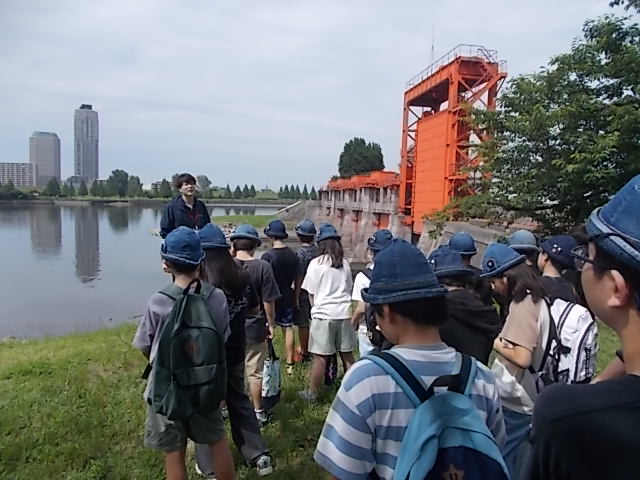 赤水門を見学