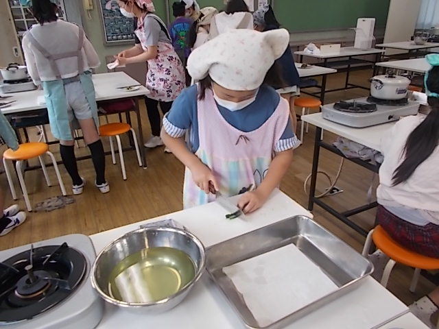 5年生の調理実習