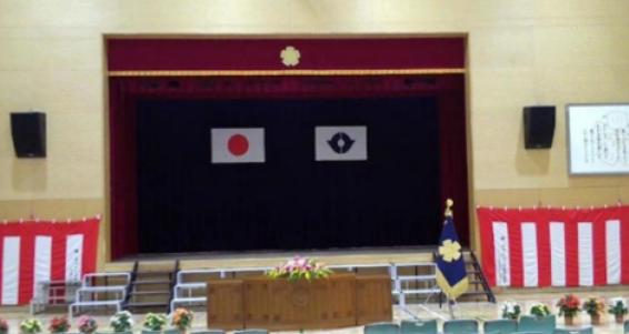 入学式会場の様子