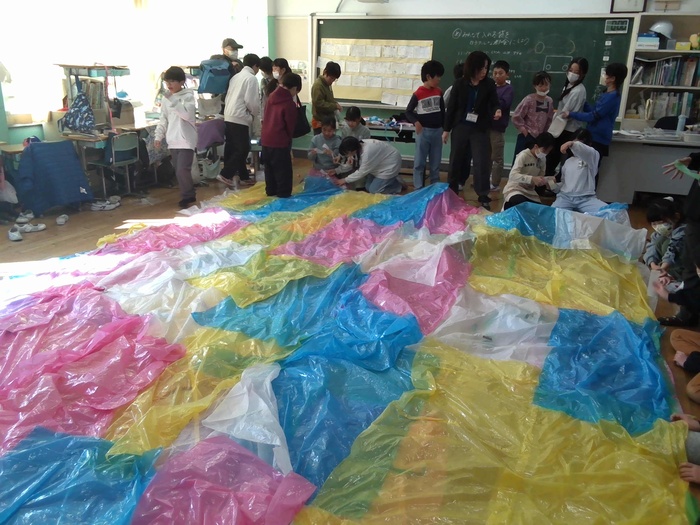 展覧会　造形活動の様子