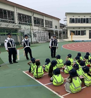 交通安全教室の様子