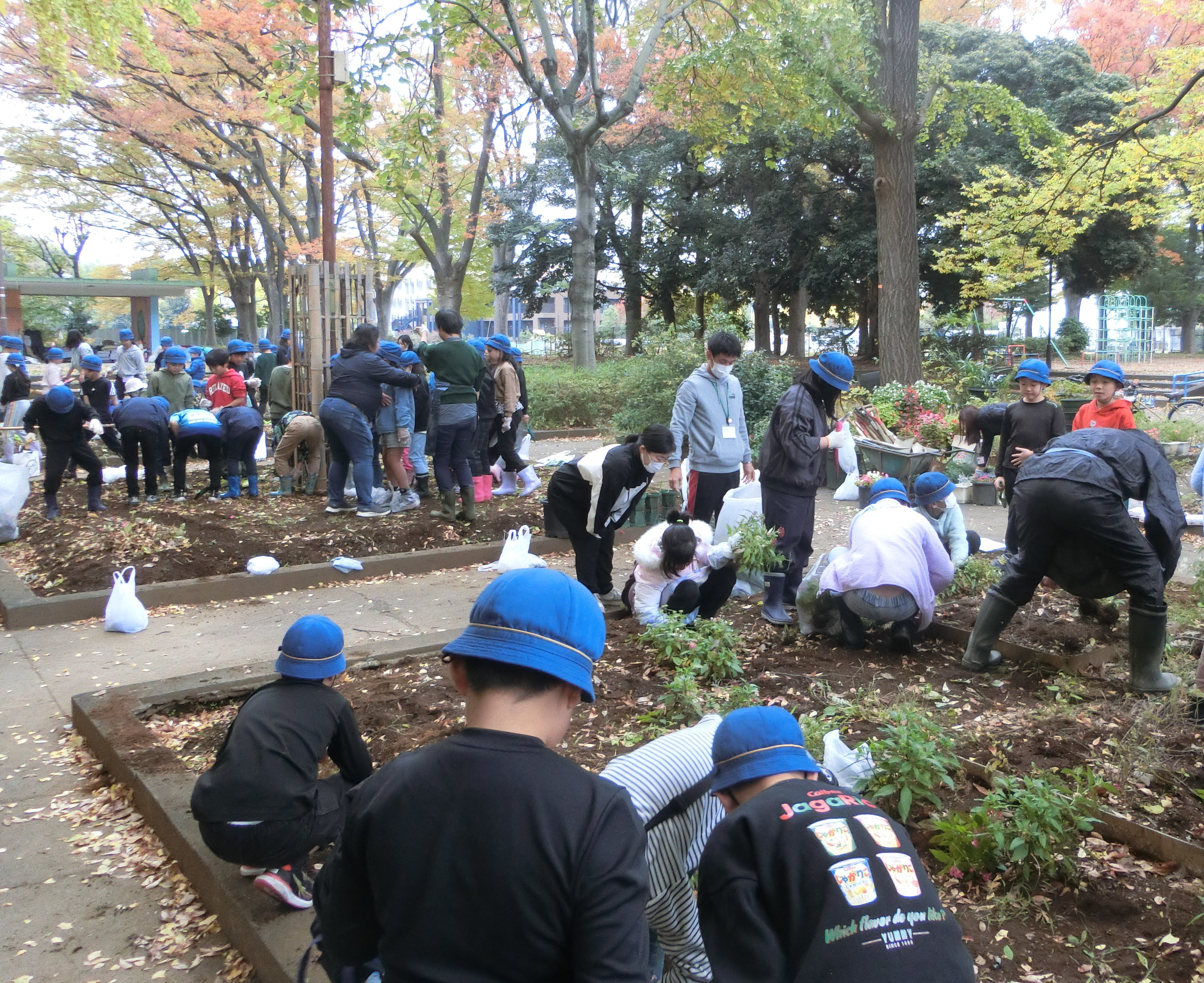 整備している様子