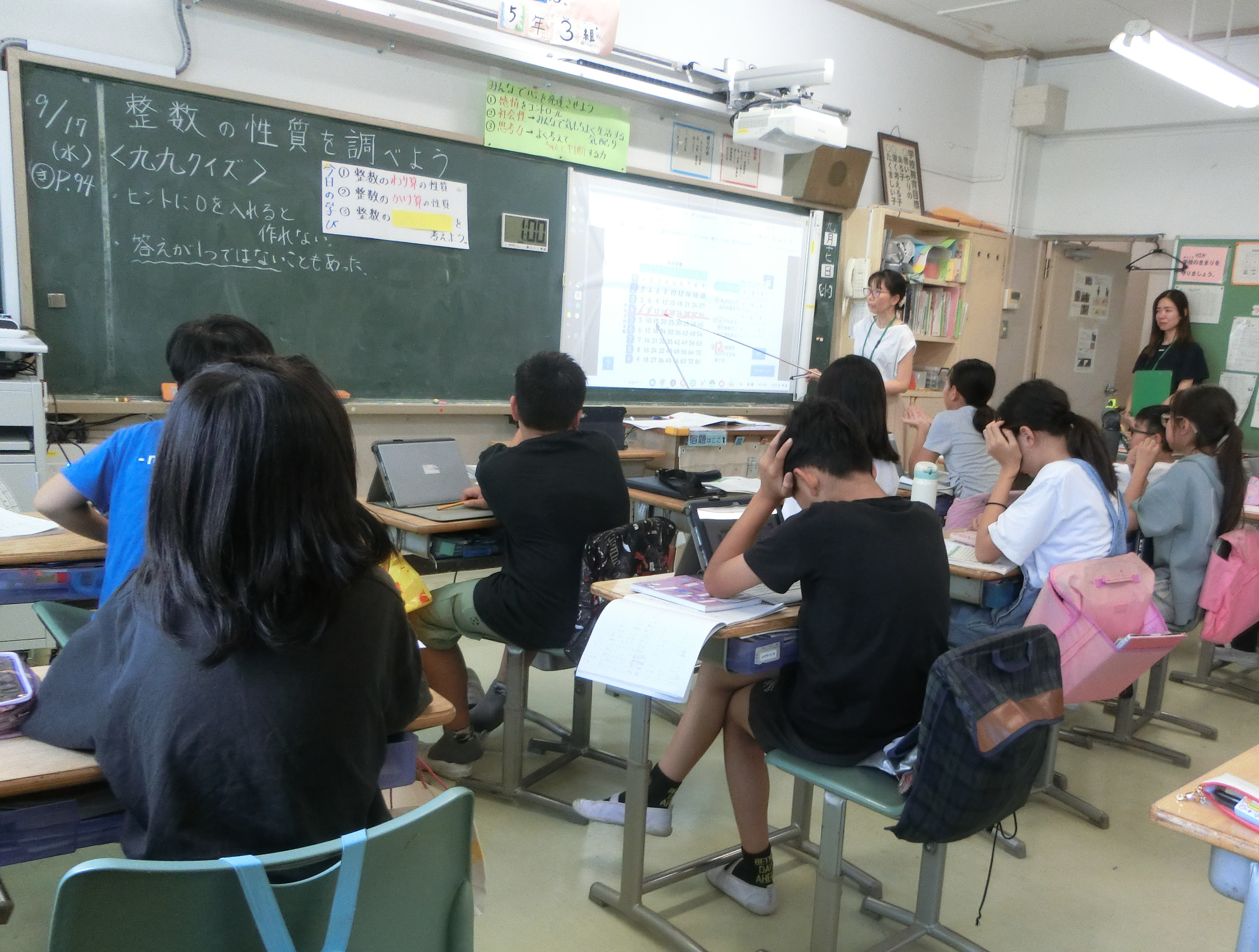 算数授業の様子