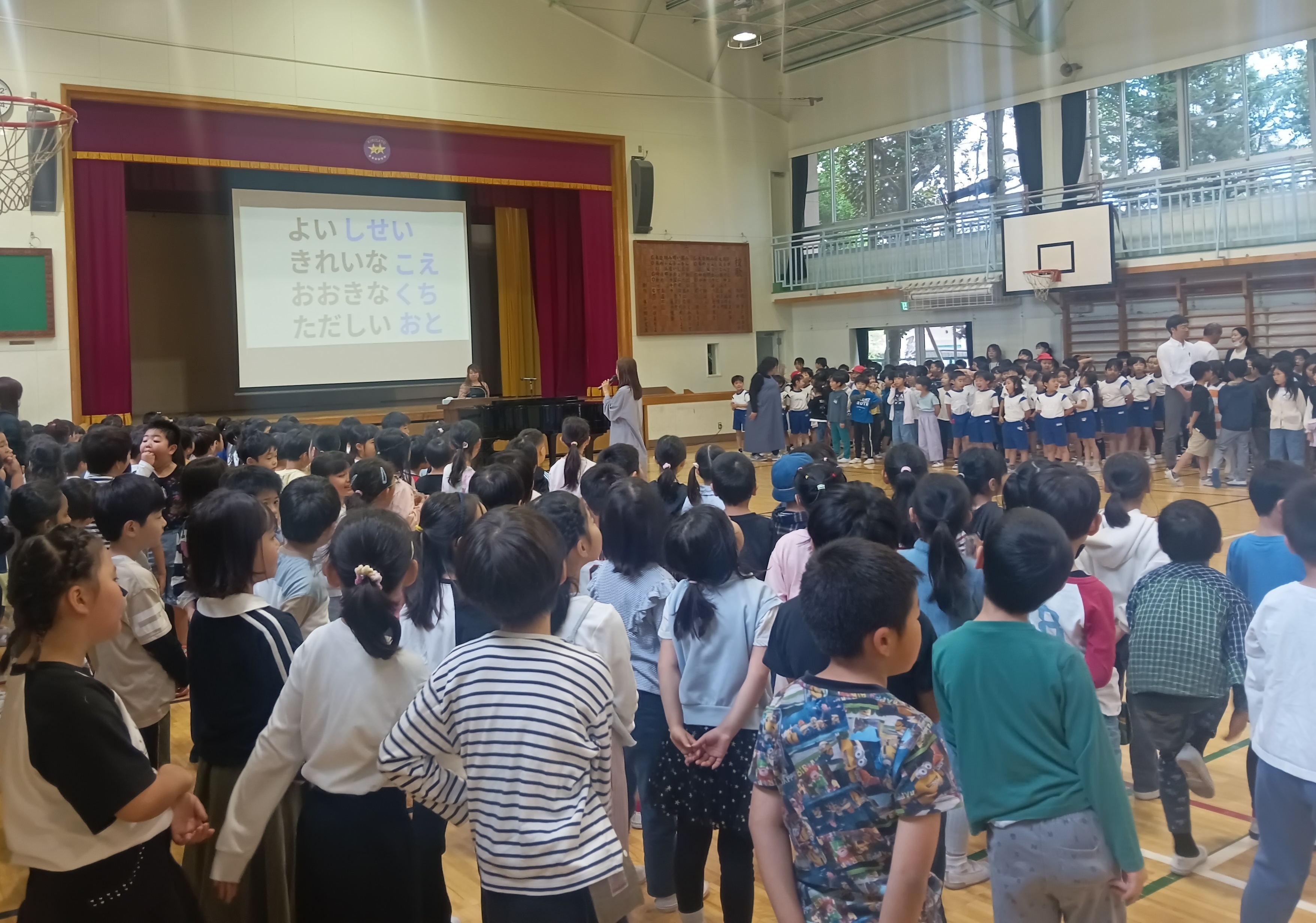 音楽朝会の様子