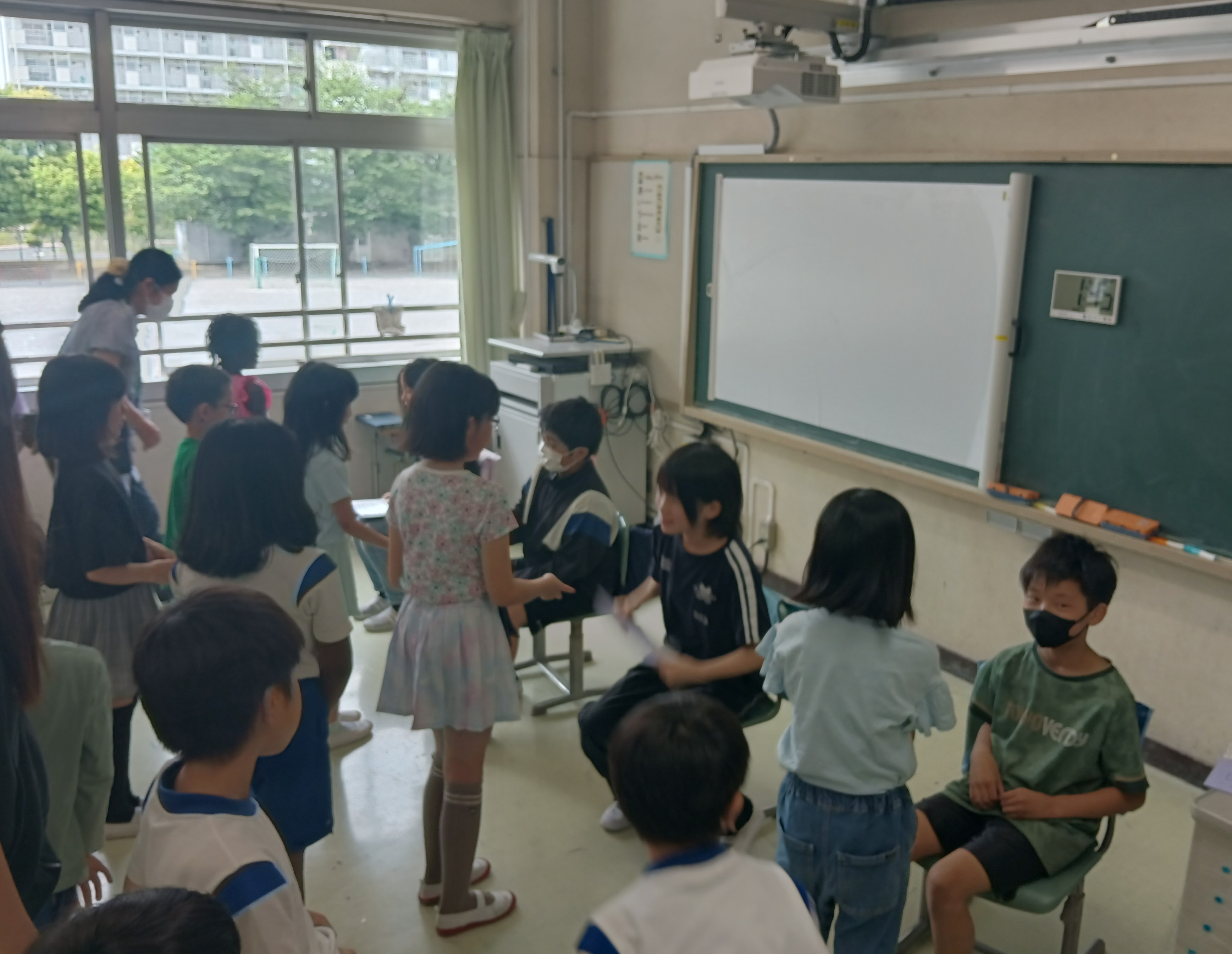 自己紹介ゲームの様子