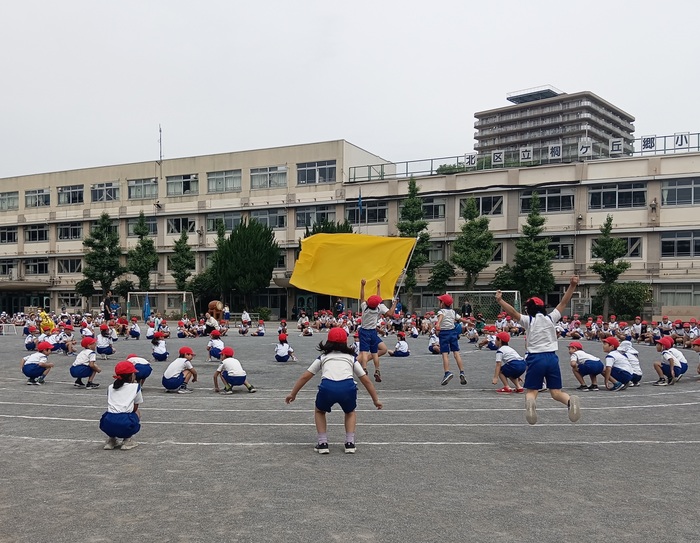 応援合戦の様子