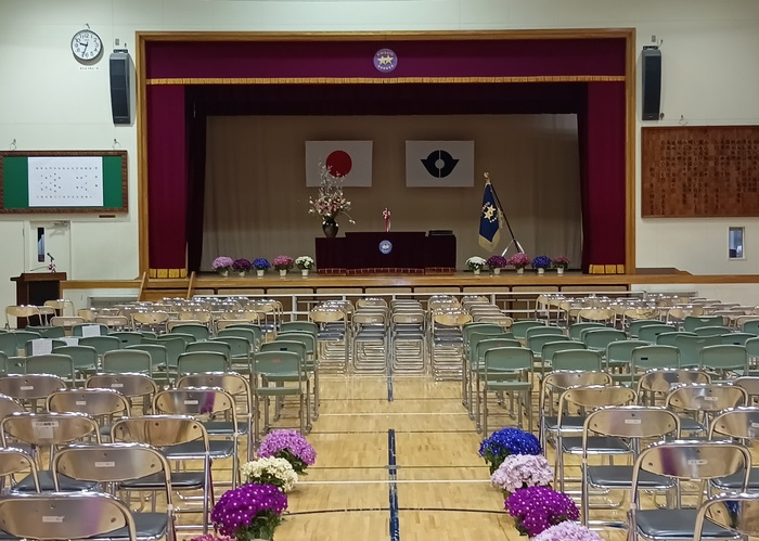 卒業式会場の様子