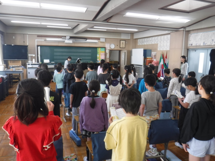 音楽室での授業