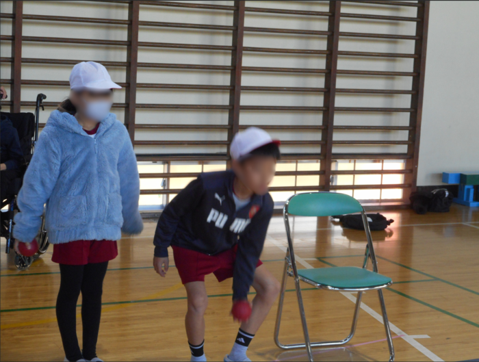 ボッチャ体験の様子1