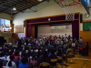 音楽会3年生合奏の写真