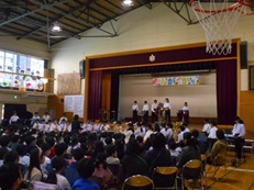 音楽会金管クラブ合奏の写真