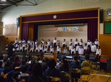 音楽会4年生斉唱の写真