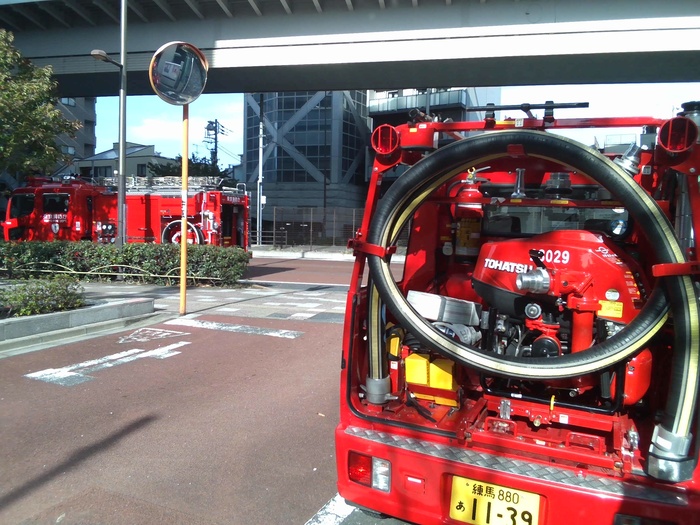 消防団の車