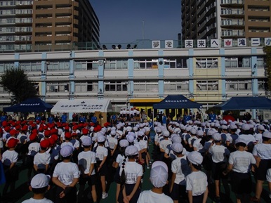 運動会全体写真